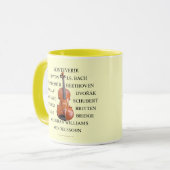 Violist-Komponisten Tasse (Vorderseite Links)