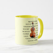 Violist-Komponisten Tasse (VorderseiteRechts)