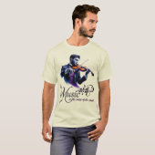 Violon Herren T - Shirt Geige (Vorne ganz)