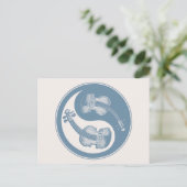 Violyin-Yang Postkarte (Stehend Vorderseite)