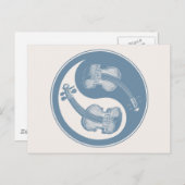 Violyin-Yang Postkarte (Vorne/Hinten)