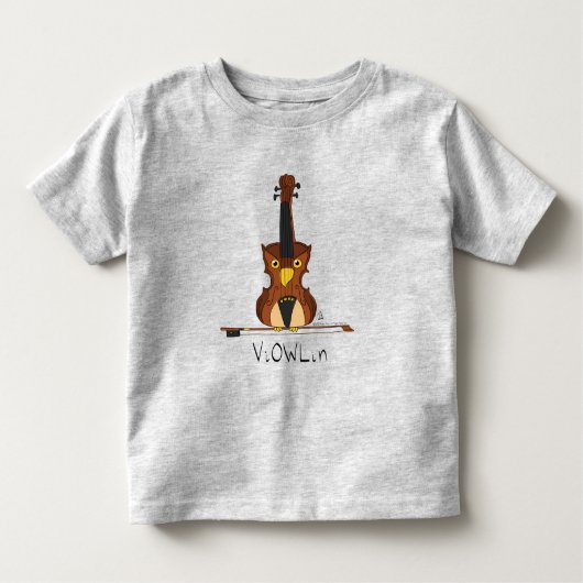 ViOWLin Violin Kuschelmusik T - Shirt des Kleinkin (Vorderseite)
