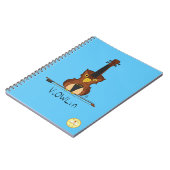 ViOWLin Violin Owl Music Notebook Notizblock (Linke Seite)