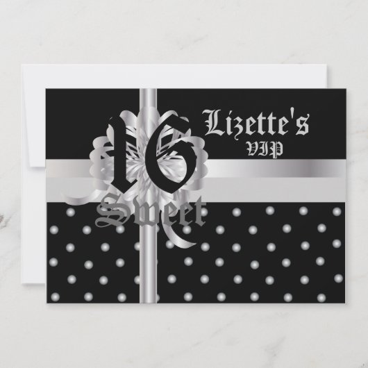 VIP 16 . Geburtstag Einladung!-Kust. Save The Date (Vorderseite)