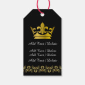VIP #2 Royal Elegant Monogram Gift Tag Geschenkanhänger (Rückseite)