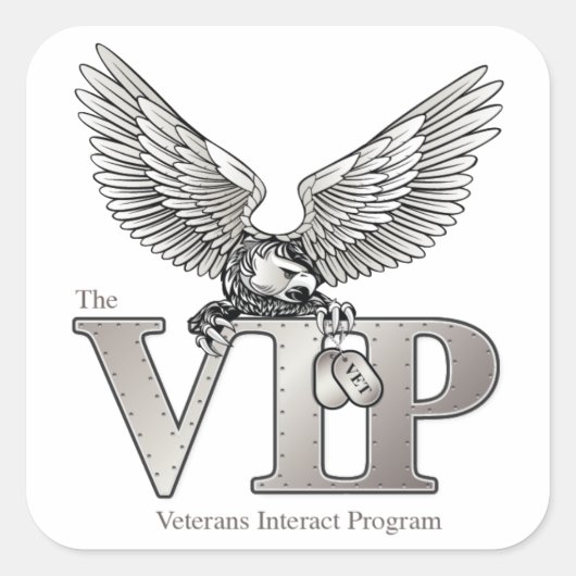 VIP 3" Aufkleber (Vorderseite)