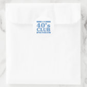 VIP 40's Club Runder Aufkleber (Tasche)