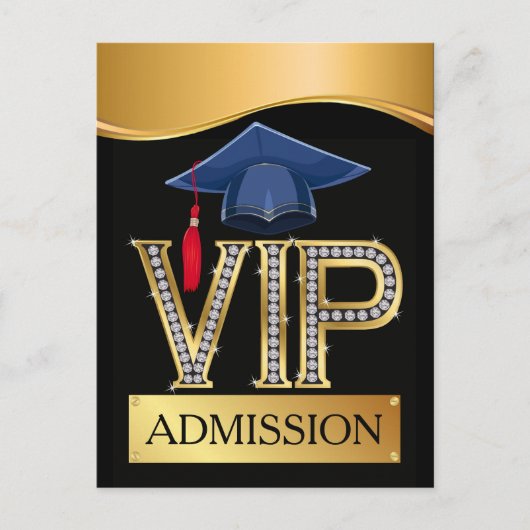 VIP-Abschluss / beliebiger Fall Postkarte (Vorderseite)