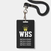 VIP-ABSOLVENT AUSWEIS (Rückseite mit Lanyard)