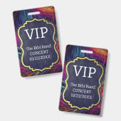 VIP-Abzeichen Ausweis (Vorder- & Rückseite)
