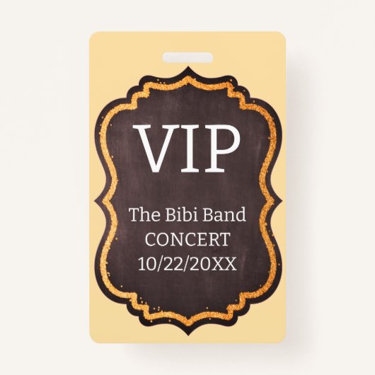 VIP-Abzeichen Ausweis (Rückseite)