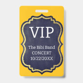 VIP-Abzeichen Ausweis (Rückseite)