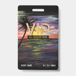 VIP-Abzeichen für Sunset Sea Ausweis