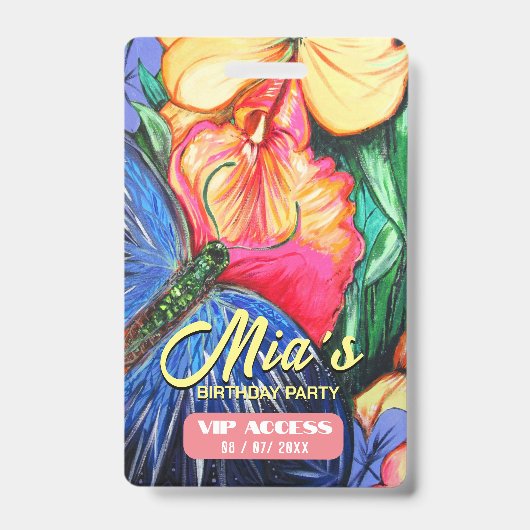 VIP Access Abzeichen für Geburtstagspartei Ausweis (Vorderseite)