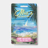 VIP Access Abzeichen für Geburtstagspartei Ausweis (Rückseite)