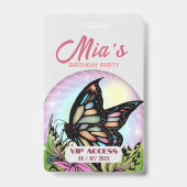 VIP Access Abzeichen für Geburtstagspartei Ausweis (Rückseite)