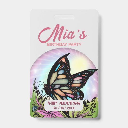VIP Access Abzeichen für Geburtstagspartei Ausweis (Vorderseite)