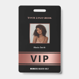 VIP Access Member nur Rose Gold Glaver Foto Ausweis