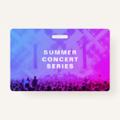 VIP Access Pass QR Code Ereignis Horizontal Ausweis (Rückseite)