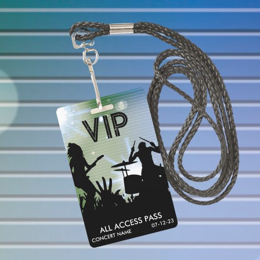 VIP All Access Concert Abzeichen Ausweis