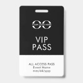VIP All Access Event Ausweis (Rückseite)