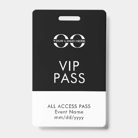 VIP All Access Event Ausweis (Vorderseite)