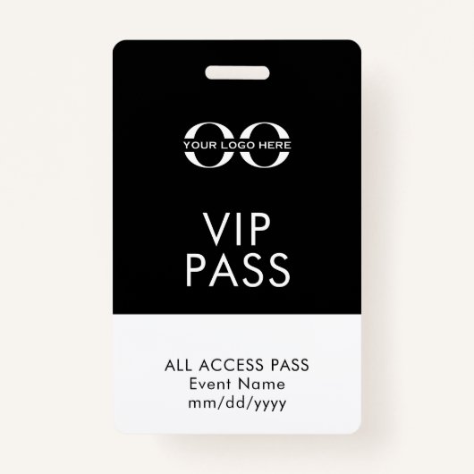 VIP All Access Event Ausweis (Vorderseite)