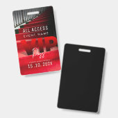 VIP All Access Event Ausweis (Vorder- & Rückseite)