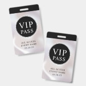 VIP All Access Event Einfaches Irisierendes Perlen Ausweis (Vorder- & Rückseite)