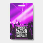 VIP All Access Festival-Ausweis QR Code Ausweis (Rückseite)