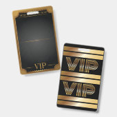 VIP ALL ACCESS Gold Pass BLANK Individualisieren S Ausweis (Vorder- & Rückseite)