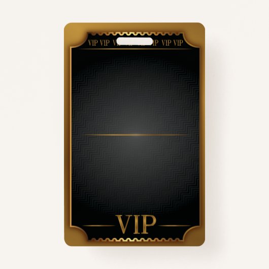 VIP ALL ACCESS Gold Pass BLANK Individualisieren S Ausweis (Vorderseite)