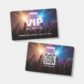 VIP All Access Konzert | Backstage Pass Fest Ausweis (Vorder- & Rückseite)