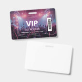 VIP All Access Konzertabzeichen | Festival Backsta Ausweis (Vorder- & Rückseite)