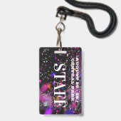 VIP All Access Mitarbeiter Concert Club Party  Ausweis (Vorderseite mit Lanyard)