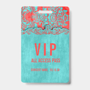 VIP All Access Name Foto Custom Konzertabzeichen Ausweis