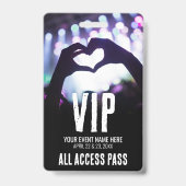 VIP All Access Pass Event Ausweis (Vorderseite)