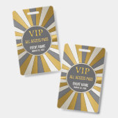 VIP All Access Pass Event-ID-Abzeichen Ausweis (Vorder- & Rückseite)