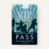 VIP All Access Pass Festival - Musik Festival Ausweis (Rückseite)