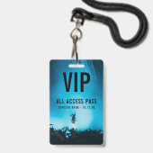 VIP All Access Pass individuelles Konzert Ausweis (Vorderseite mit Schlüsselband)