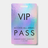 VIP All-Access-Pass Konzert Backstage Holografisch Ausweis (Rückseite)