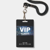 VIP All Access Pass Konzert Event ID Abzeichen Ausweis (Vorderseite mit Schlüsselband)