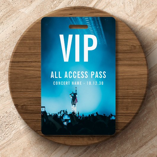 VIP All Access Pass Konzert Veranstaltung Personal Ausweis