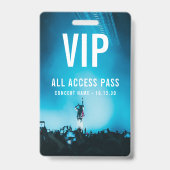 VIP All Access Pass Konzert Veranstaltung Personal Ausweis (Vorderseite)