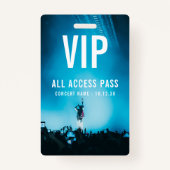 VIP All Access Pass Konzert Veranstaltung Personal Ausweis (Vorderseite)