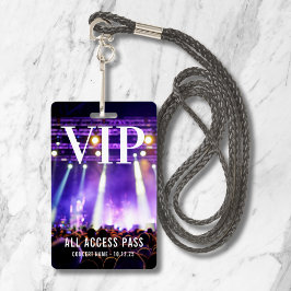 VIP All Access Pass Konzertveranstaltung Ausweis