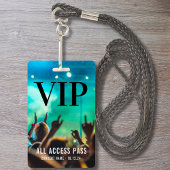 VIP All Access Pass Konzertveranstaltung Ausweis
