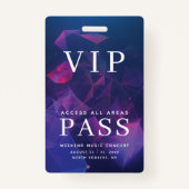 VIP All Access Pass Outdoor Events Geometric Ausweis (Vorderseite)