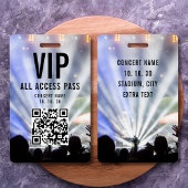 VIP All Access Pass QR Code Concert Ausweis