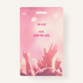 VIP All Access Pass Sweet Sixteen Geburtstag Ausweis (Rückseite)